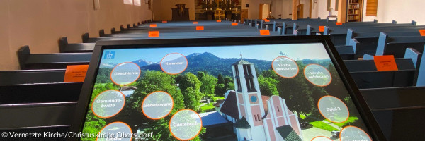 Touchtable in der Christuskirche